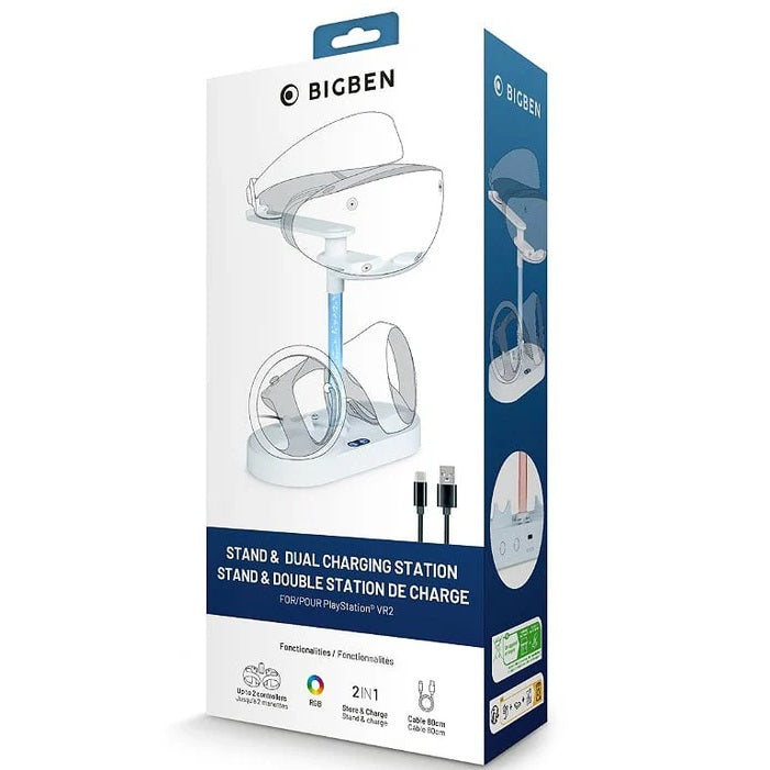 Bigben Stand Dual Base Di Ricarica Per Visore Ps Vr2 Ps5 Controller Playstation