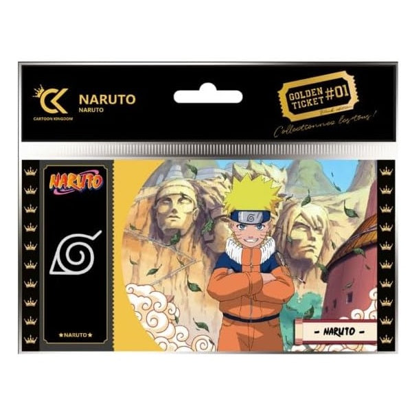 CARTOON KINGDOM - GOLDEN TICKET: NARUTO (BLACK EDITION - NARUTO) #01 COLLEZIONE