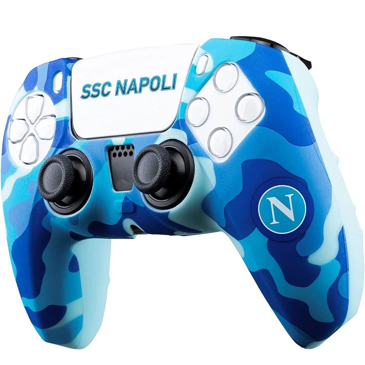 COVER CONTROLLER PS5 DUALSENSE PLAYSTATION 5 SKIN SSC NAPOLI GUSCIO PAD SILICONE