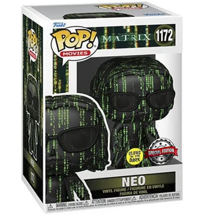Funko Pop ! Movies Matrix - (1172) Neo Figure G.I.T.D. Special Edition Vinyl Exm