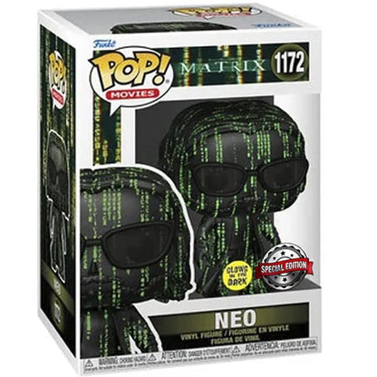 Funko Pop ! Movies Matrix - (1172) Neo Figure G.I.T.D. Special Edition Vinyl Exm