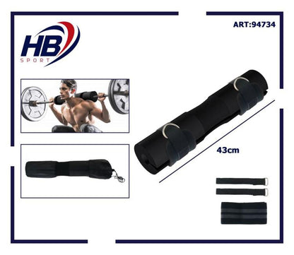 Hb Cuscino Per Bilanciere Imbottitura Manicotto Squat Protezione Imbottito Nero