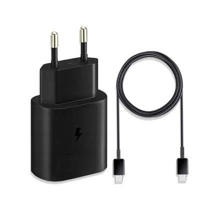 Samsung EP-T2510X Caricatore Originale da 25W, Porta USB-C - Caricabatterie (con Cavo), Nero