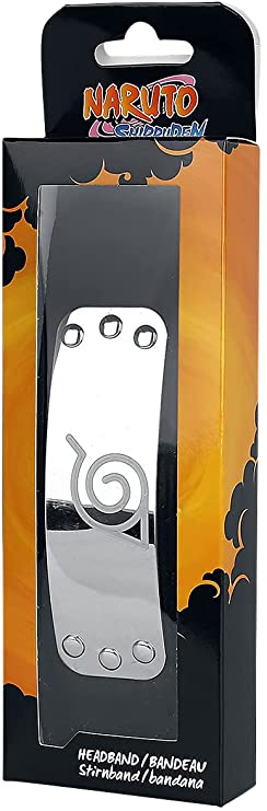 ABYSTYLE NARUTO SHIPPUDEN - KONOHA NERO FASCIA PER CAPELLI BLACK COSPLAY COSTUME