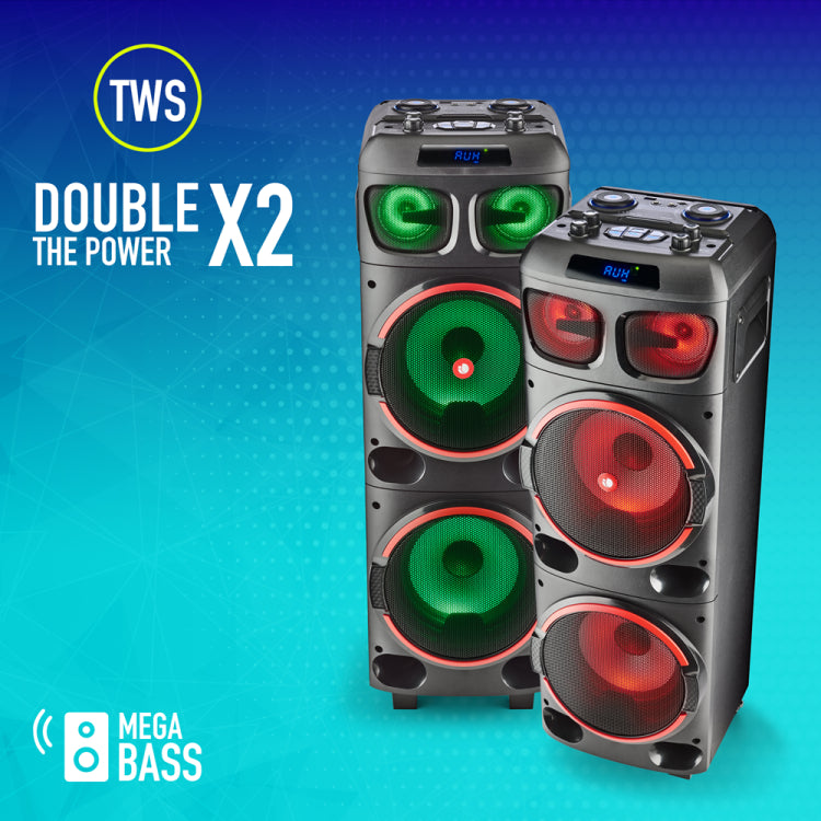 Ngs Cassa Portatile Ricaricabile 300W Amplificata Dj Party Trolley Bluetooth Tws