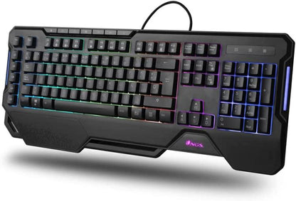 Ngs Tastiera Wired Gaming Rgb Led Programmabile Usb 5 Macro Con Piedini Gkx-450
