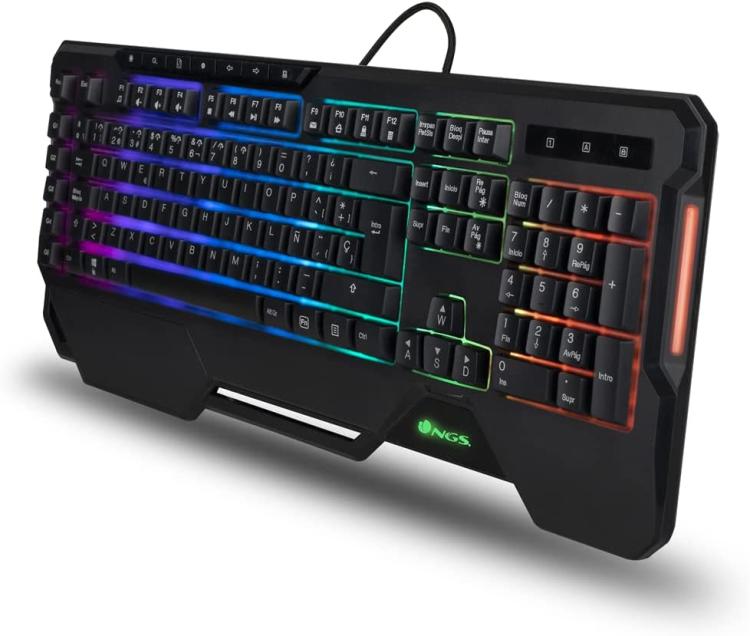 Ngs Tastiera Wired Gaming Rgb Led Programmabile Usb 5 Macro Con Piedini Gkx-450