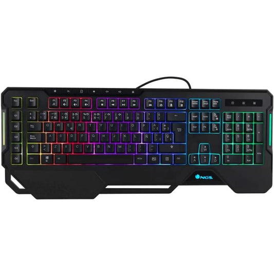 Ngs Tastiera Wired Gaming Rgb Led Programmabile Usb 5 Macro Con Piedini Gkx-450