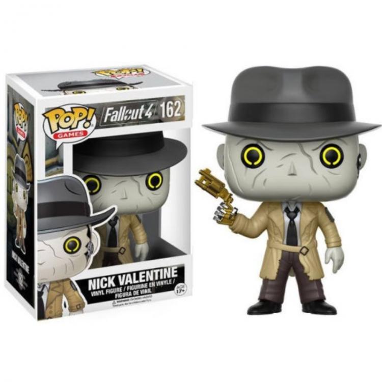 Funko Pop ! Games Fallout 4 - Nick Valentine (162) Vinyl Figure Da Collezione