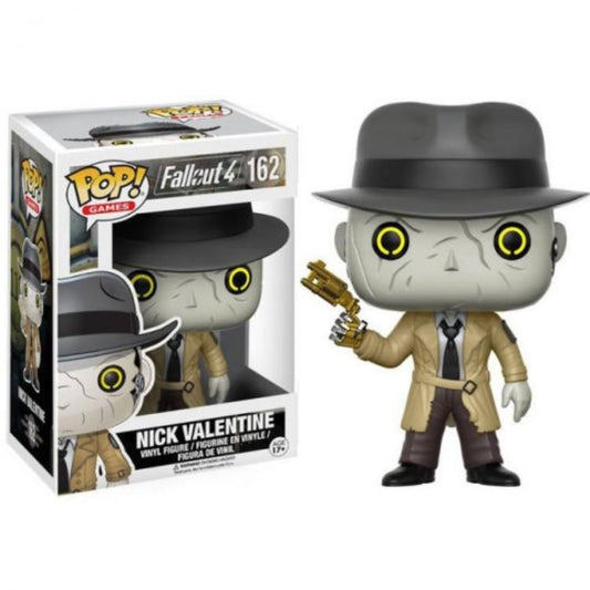 Funko Pop ! Games Fallout 4 - Nick Valentine (162) Vinyl Figure Da Collezione