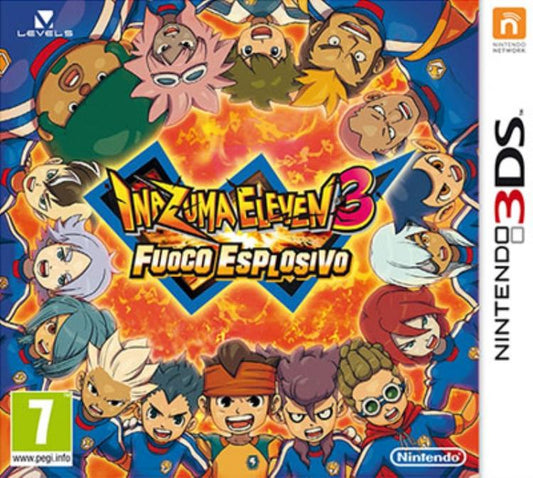 Inazuma Eleven 3 Fuoco Esplosivo Nintendo 3Ds 2Ds Nuovo Gioco Italiano Sigillato