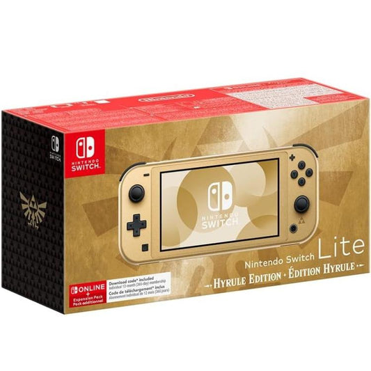 Nintendo Switch Lite Console Hyrule Edition Special + 12M Nso (Oro) Portatile