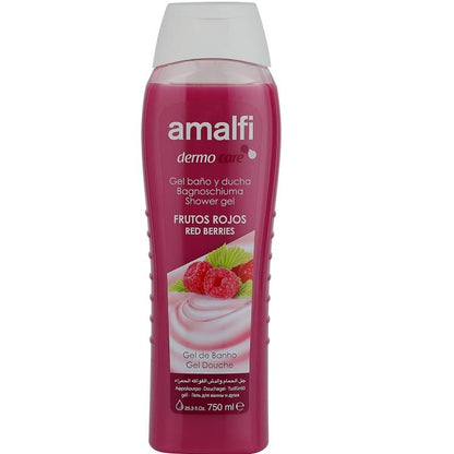 AMALFI - DERMO CARE BAGNOSCHIUMA - SHOWER GEL BAGNO DOCCIA 750ml FRUTTI ROSSI