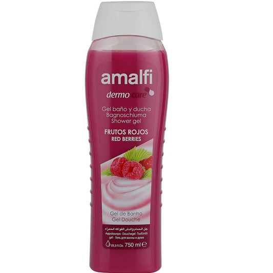 AMALFI - DERMO CARE BAGNOSCHIUMA - SHOWER GEL BAGNO DOCCIA 750ml FRUTTI ROSSI