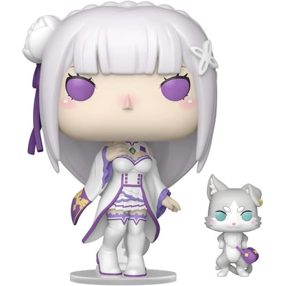 Funko Pop! Animation Re: Zero Directors's Cut - (2112) Emilia w/ Puck Vinyl Figure 9cm