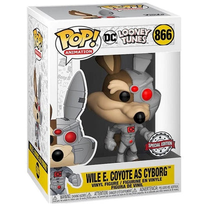 Funko Pop Animation Dc Looney Tunes Wile E. Coyote As Cyborg 866 Special Edition