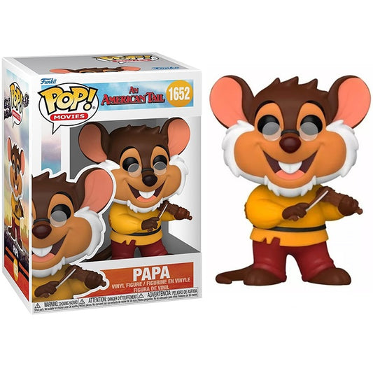 Funko Pop ! An American Tail (1652) Papa Vinyl Figure 9Cm Statuetta Statua