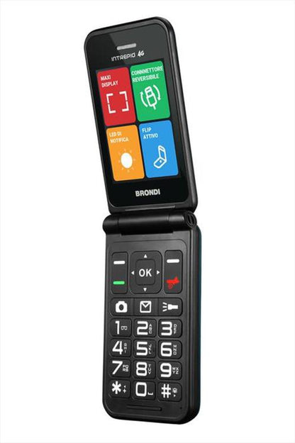 BRONDI INTREPID 4G (VERDE) TELEFONO CELLULARE CLAMSHELL DUAL SIM FOTOCAMERA 2 MP