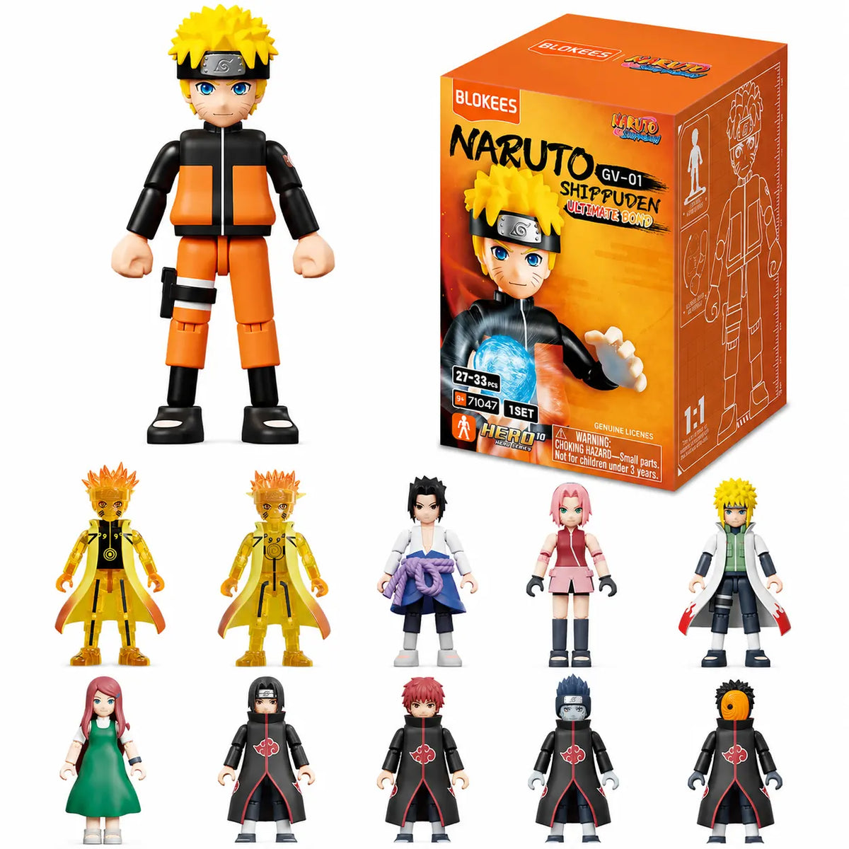 Blokees Naruto: Galaxy Version 01 Ultimate Bond - 71047 (1PZ Random) Action Figure Blind Box