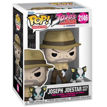 Funko Pop! Jojo's Bizarre Adventure (2146) Joseph w/Iggy - Vinyl Figure 9cm