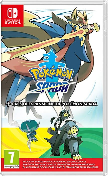 Pokemon Spada + Expansion Pass Nintendo Switch Gioco Italiano Videogioco Nuovo