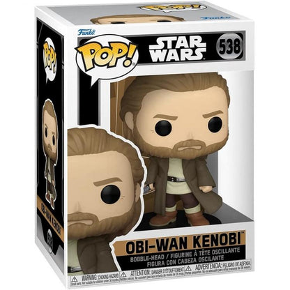 Funko Pop Star Wars - Obi-Wan Kenobi 538 Bobble-Head Vinyl Figure Da Collezione