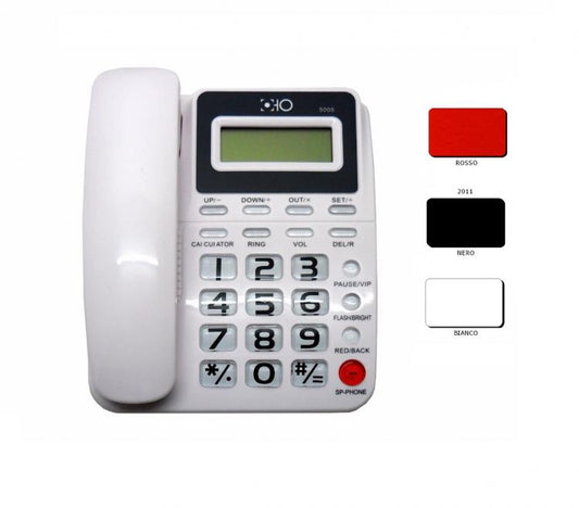 Telefono Fisso Da Tavolo Hotel Ufficio Casa Display Per Anziani Con Tasti Grandi