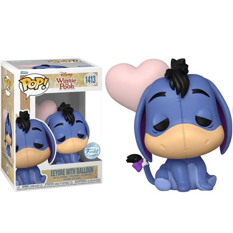 Funko Pop ! Disney Winnie The Pooh - (1413) Eeyore W/ Balloon Cuore Special 9Cm