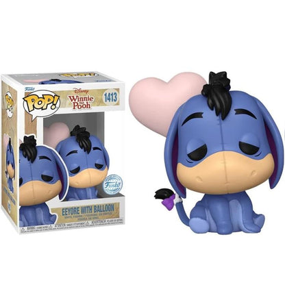 Funko Pop ! Disney Winnie The Pooh - (1413) Eeyore W/ Balloon Cuore Special 9Cm