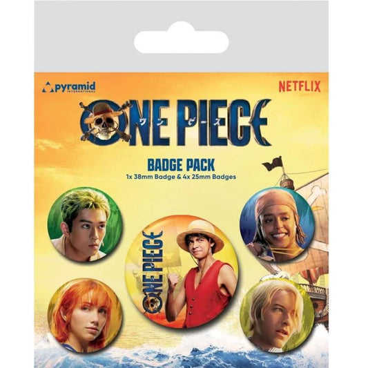 Pyramid One Piece Live Action Crew Spille Anime Manga Netflix Badge Pack