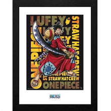 ABYSTYLE ONE PIECE MONKEY D LUFFY WANO ARTWORK RUBBER QUADRO INCORNICIATO POSTER