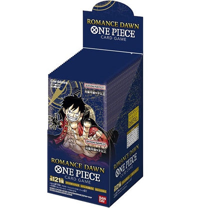 BANDAI - ONE PIECE CARD ROMANCE DAWN OP-01 JAP BOX 24 BUSTINE CARTE DA GIOCO