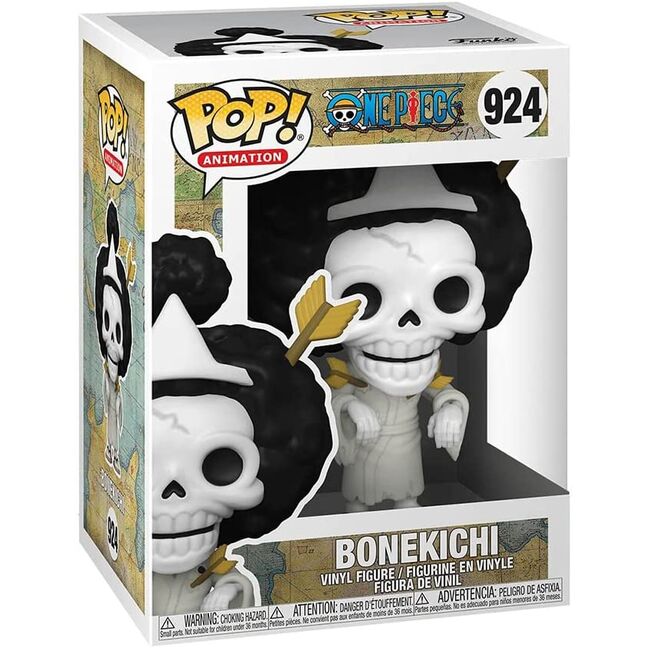 Funko Pop ! Animation One Piece - (924) Brook Vinyl Figure Bonekichi Skull 9Cm