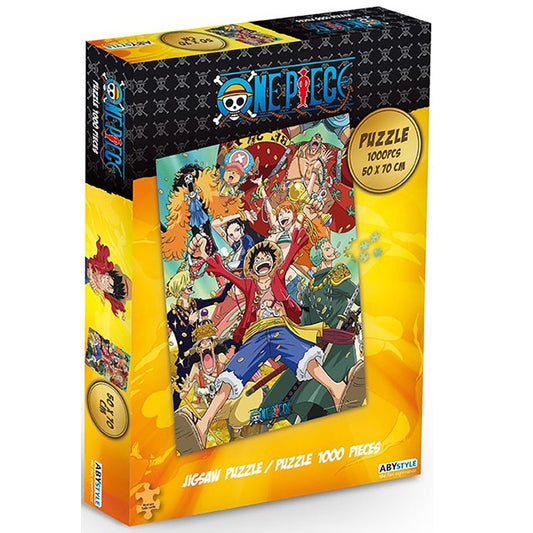 Puzzle 1000Pz One Piece Straw Hat Crew Puzzle Anime Cartone Animato One Piece