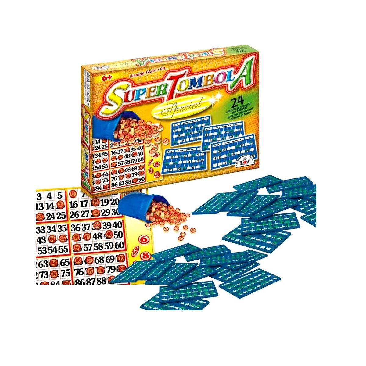 Arti Grafiche Ruggiero Sala Gioco da Tavolo Super Tombola Special 24 Cartelle