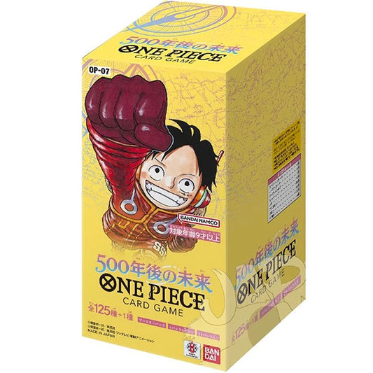 BANDAI ONE PIECE CARD GAMES FUTURE 500 YEARS LATER OP-07 BOX 24 BUSTINE CARTE JP
