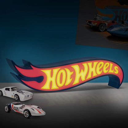 Paladone Hot Wheels Logo Light Lampada Da Tavolo Applique A Parete Cars Machine