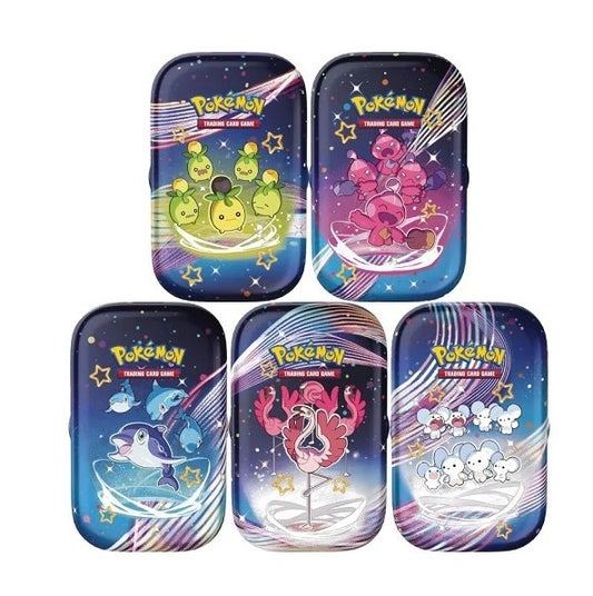 Pokemon Mini Tin: Destino Di Paldea Gcc Card Game Tgc W / Stickers (Random)