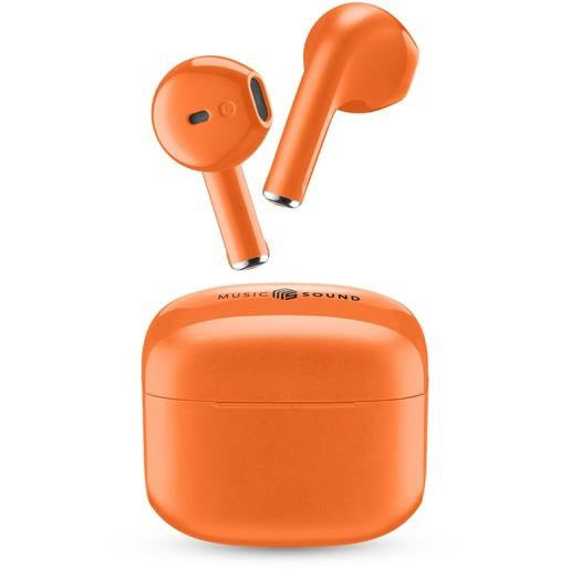 CELLULARLINE MUSIC SOUND AURICOLARI WIRELESS SWAG TWS BLUETOOTH POWERBANK ORANGE