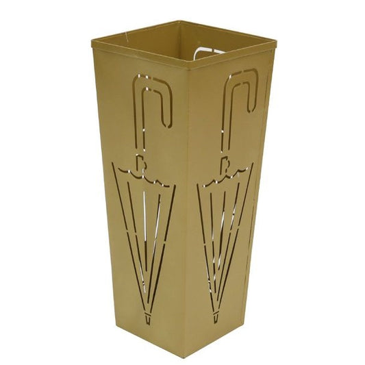 Portaombrelli In Ferro Porta Ombrelli Design Stand Vaschetta Salvagoccia Oro