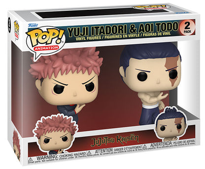 Funko Pop ! Animation Jujutsu Kaisen S2 - 2 Pack Yuji Itadori & Aoi Todo Vinyl