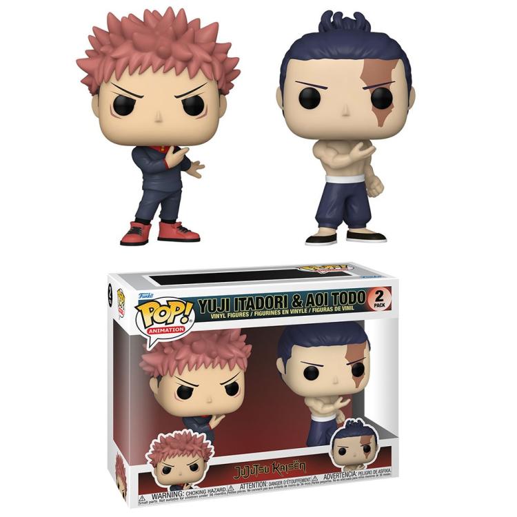 Funko Pop ! Animation Jujutsu Kaisen S2 - 2 Pack Yuji Itadori & Aoi Todo Vinyl