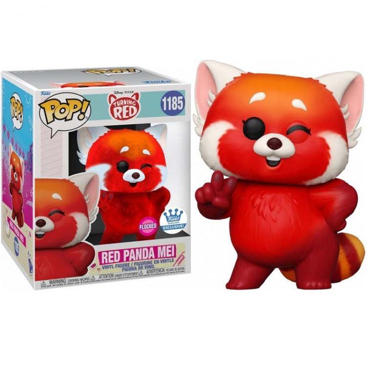 Funko Pop Disney Pixar Turning Red Red Panda Mei 1185 Flocked Exclusive Special
