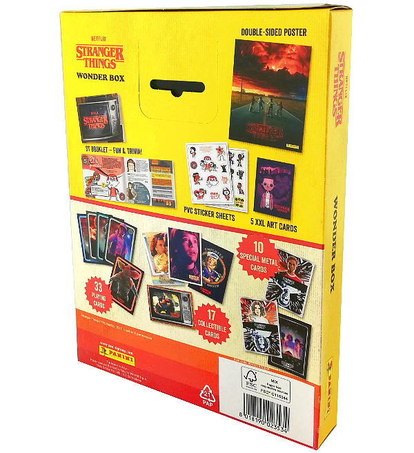 Stranger Things Panini Wonder Box Da Collezione Card + Poster + Stickers Limited
