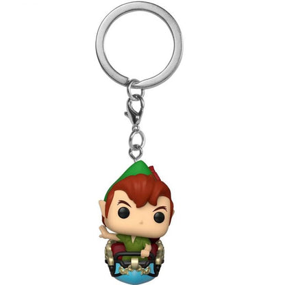 Funko Pop ! Pocket Keychain Disney World 50Th - Peter Pan Vinyl Portachiavi 4Cm