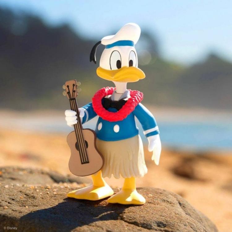 Super7 Disney Mickey & Friends "Donald" Duck Paperino Hawaii Reaction Figure 9Cm
