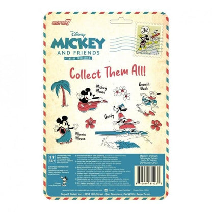 Super7 Disney Mickey & Friends "Donald" Duck Paperino Hawaii Reaction Figure 9Cm