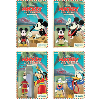 Super7 Disney Mickey & Friends "Minnie" Topolina Hawaii Action Reaction Figure