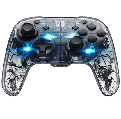 Pdp Controller Wireless Nintendo Switch Afterglow Deluxe Prismatic Pad Led Nuovo