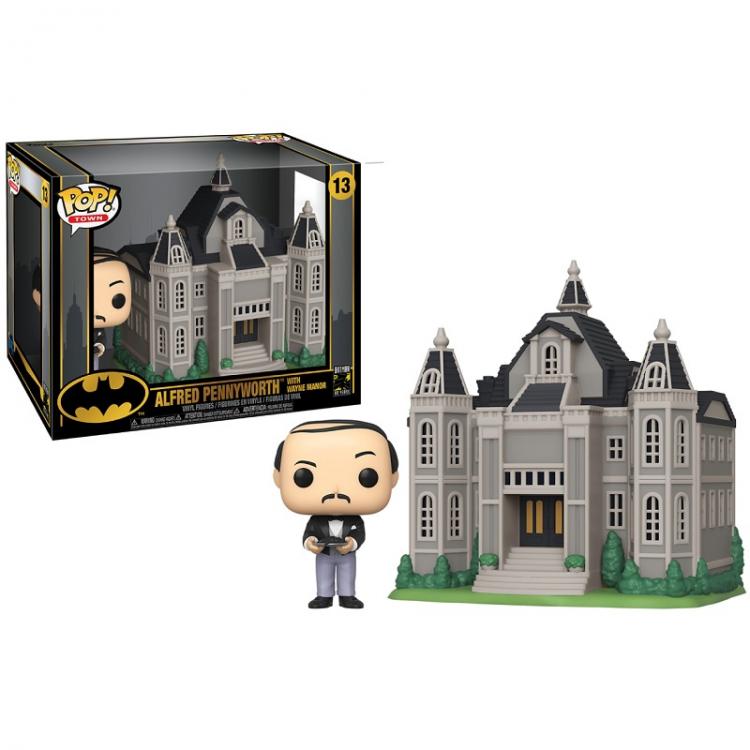 Funko Pop ! Town The Batman Alfred Pennyworth With Wayne Manor 13 Vinyl Figure